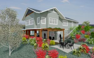 Hospice Expansion Project - Rear Left Rendering